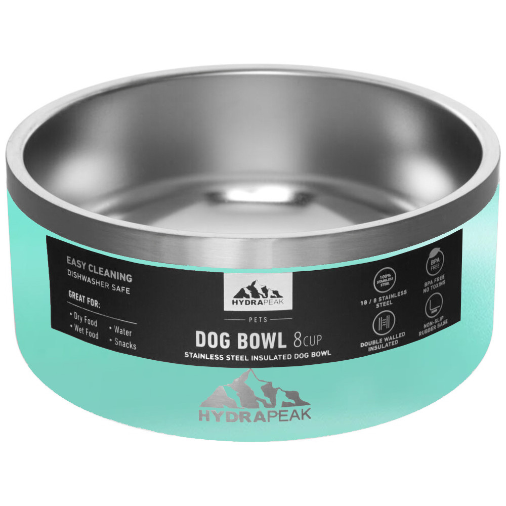 Comedouro Para Cachorro Hydrapeak HP-BOWL-8-AQUA 2L - Agua