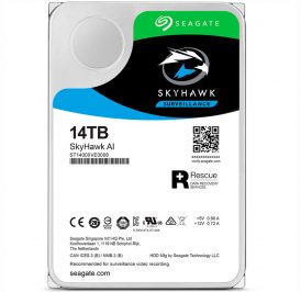 Hard Disk Interno para Sistema de Vigilância NVR Seagate SkyHawk AI Surveillance 14TB  3.5" 7200 rpm - ST14000VE0008 - Image 1