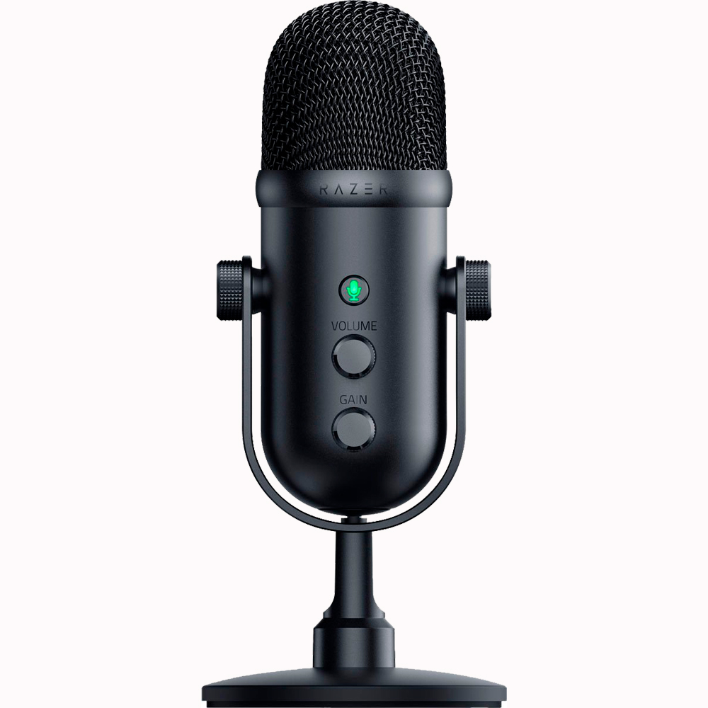 Microfone para Stream Razer Seiren V2 Pro Cardióide USB - Preto RZ19-04040100-R3U1