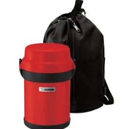 Pote Termico Zojirushi SL-JAE14RU Com 4 Potes - Vermelho - Image 1