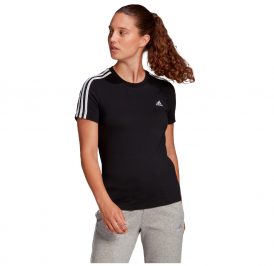 Camiseta adidas Feminino Essentials L Preto/Branco - GL0784 - Image 5