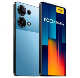 xiaomi poco m6 pro dual sim blue 256gb and 8gb ram side