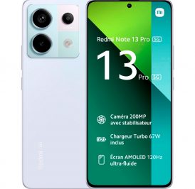 Smartphone Xiaomi Redmi Note 13 Pro 5G Dual SIM 8GB+256GB 6.67″ OS 13 Aurora Roxa – EU 54671 - Image 1