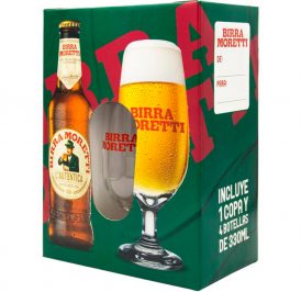 93864 kit cerveja birra moreti 4 long neck 330ml 1 copo personalizado b8c07