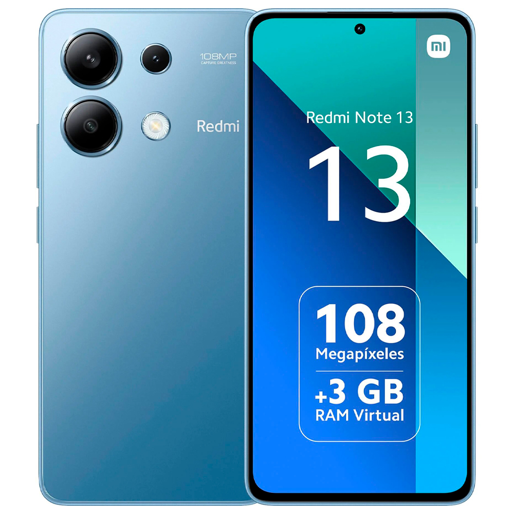 Smartphone Xiaomi Redmi Note 13 Dual SIM 6GB+128GB 6.67″ OS 13 – Azul Gelo EU 54862