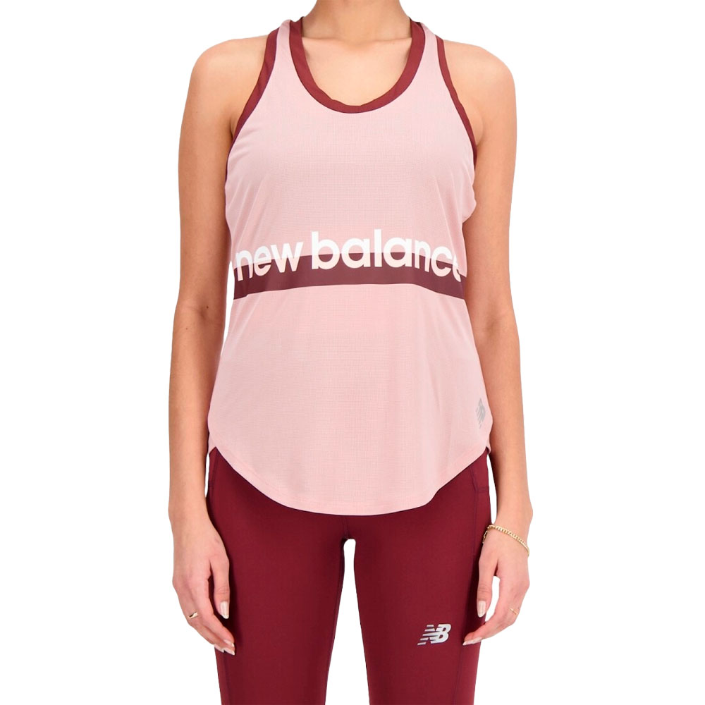 Camiseta Regata New Balance Feminino Accelerate S Rosa - WT23221POO