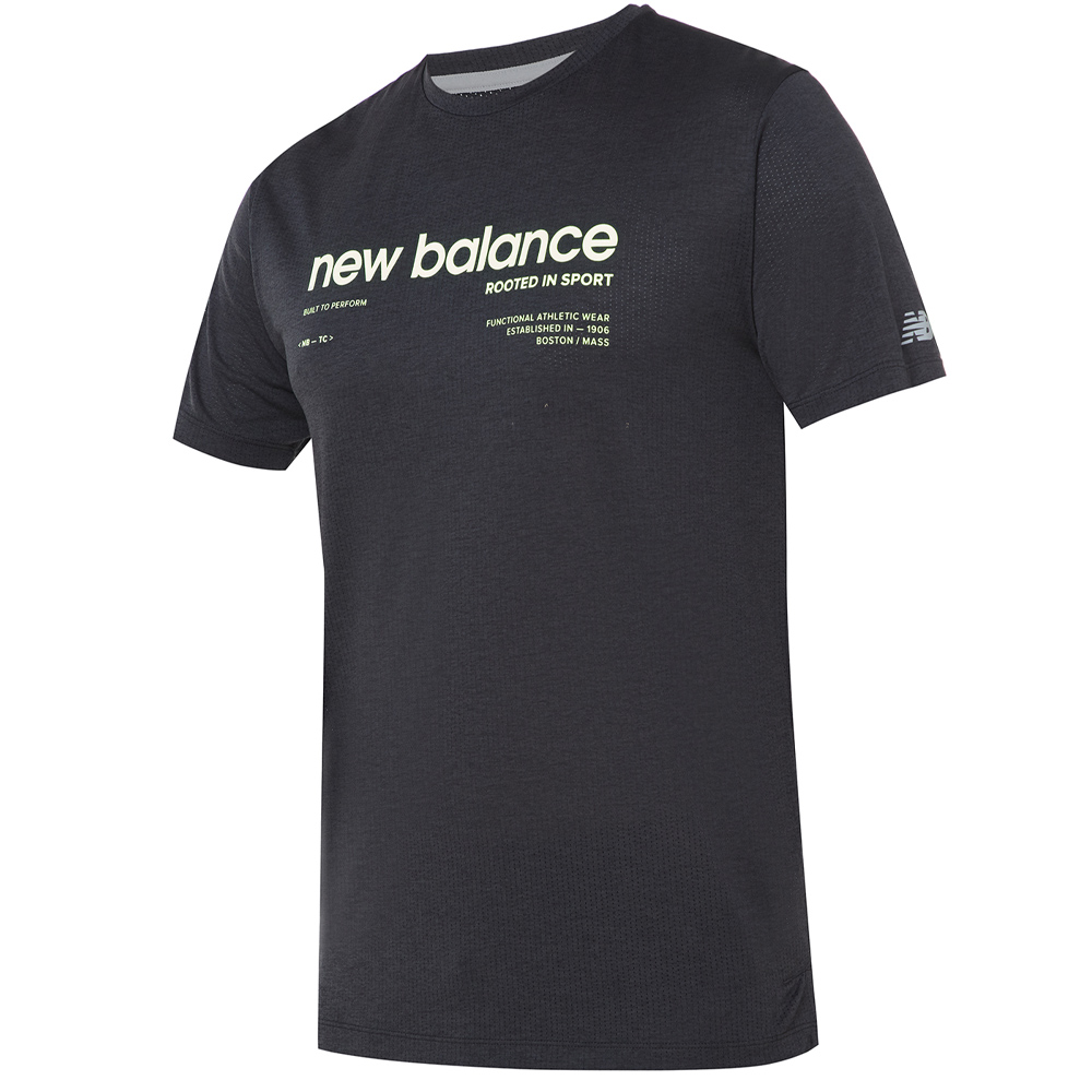 Camiseta New Balance Masculino Athletics Graphic S Preto – MT41255BM