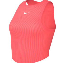 Camiseta Regata Nike Feminino Sportswear Cropped Mini-Rib L Coral – FB8279629 - Image 1