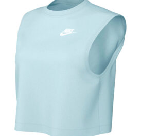 Camiseta Regata Nike Feminino Sportswear Club CRP Tee L Azul Claro - FV5505474 - Image 1