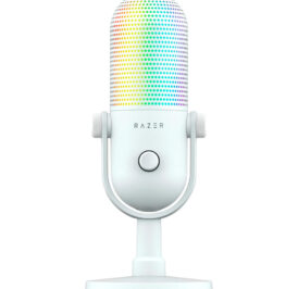 Microfone para Stream Razer Seiren V3 Chroma RGB USB Edition Nasa – Branco RZ19-05060200-R3U1 - Image 1