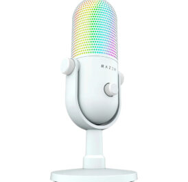 Microfone para Stream Razer Seiren V3 Chroma RGB USB Edition Nasa – Branco RZ19-05060200-R3U1 - Image 3