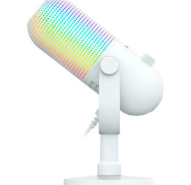 Microfone para Stream Razer Seiren V3 Chroma RGB USB Edition Nasa – Branco RZ19-05060200-R3U1 - Image 4