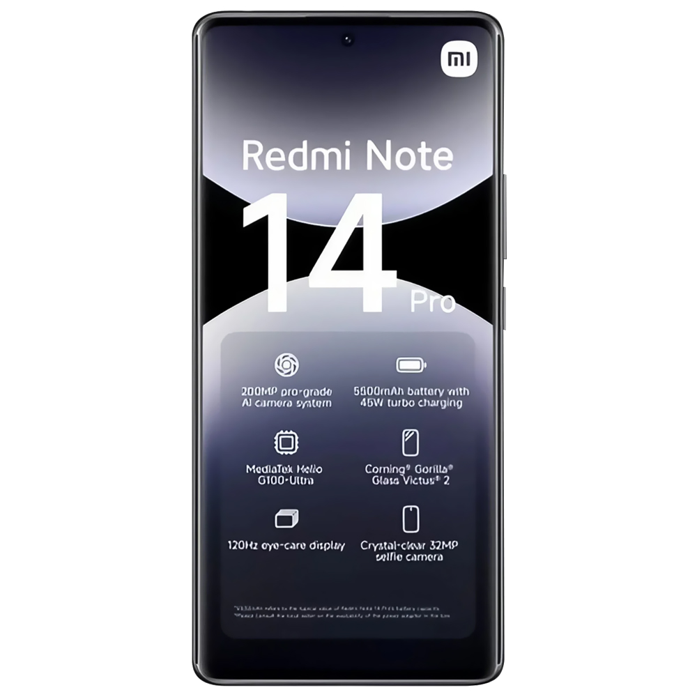 CEL XIAOMI REDMI NOTE 14 PRO MIDNIGHT PRETO 2