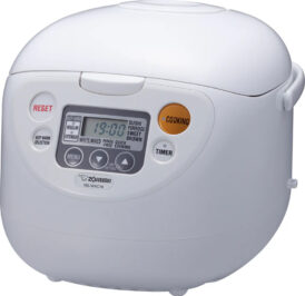 Panela Elétrica de Arroz Zojirushi NS-WAC10WD Micom 5.5 Xícaras 1L 110V - Branco - Image 1