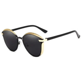 Óculos KINGSEVEN Feminino N7824 Cat Eye Preto/Dourado - Image 1