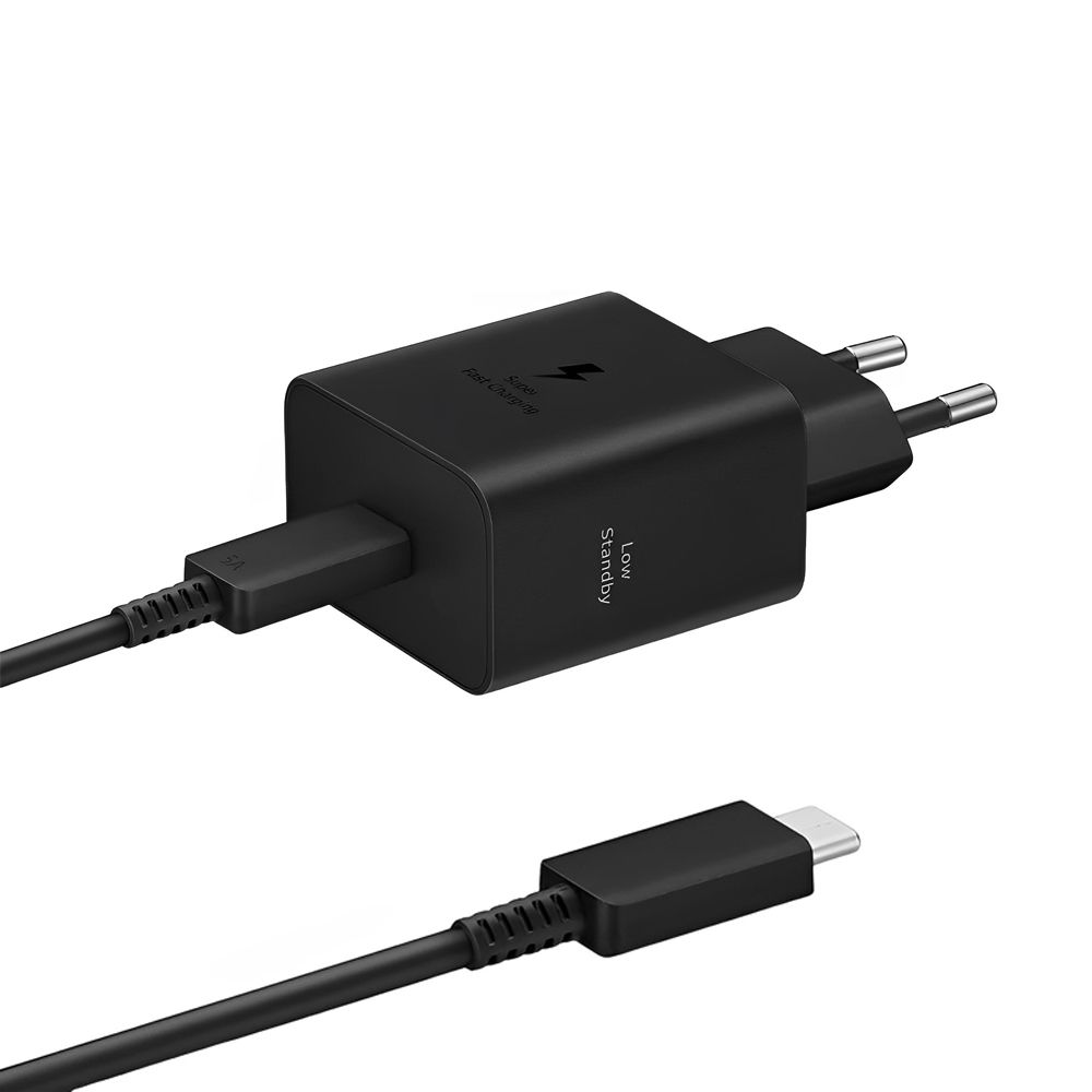 Carregador de Parede Samsung EP-T4511XBEGWW USB-C 45W + Cabo USB-C 1.8M Preto