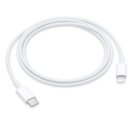 Cabo Apple MM0A3AM/A 1M USB-C/Lightning – Branco - Image 1