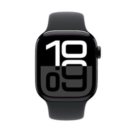 Apple Watch S10 42MM MWWE3LW/A S-M GPS Aluminium Sport Band - Jet Black Black - Image 1