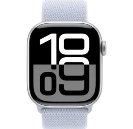 Apple Watch S10 42MM MWWD3LW/A GPS Aluminium Sport Loop - Silver Blue Cloud - Image 1