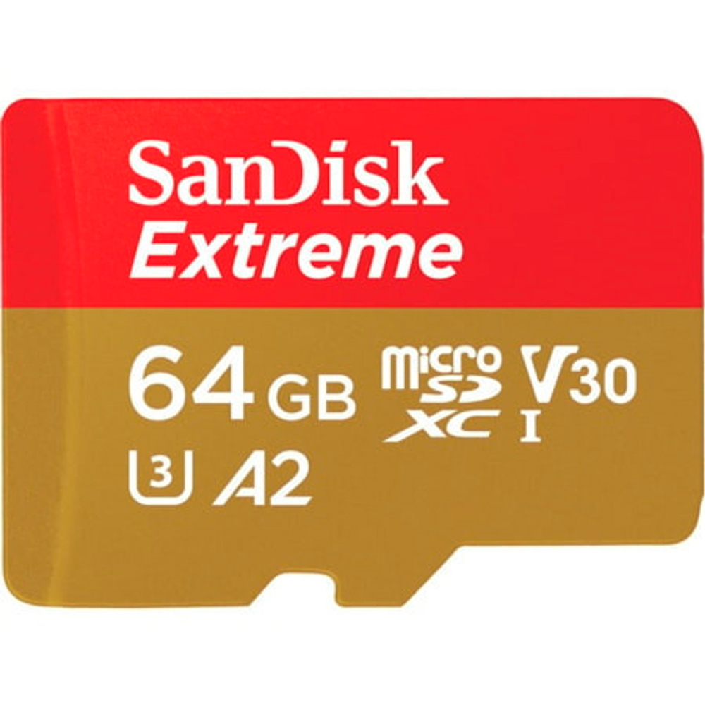 Cartão de Memória SanDisk Micro SDXC Extreme 64GB 170 MB/S- SDSQXAH-064G-GN6MA