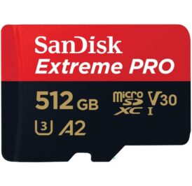 Cartão de Memória SanDisk Micro SDXC Extreme Pro 512GB 200 MB/S- SDSQXCD-512G-GN6MA - Image 1